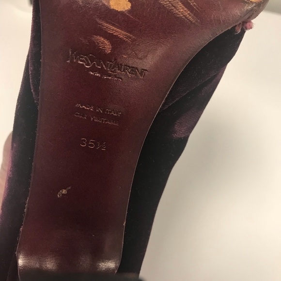 Saint Laurent Velvet heels - Picture 5 of 6